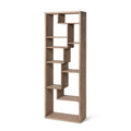 Park Hill Collections Coastal Cottage Geometric Wooden Etagere Bookshelf - EFC20131