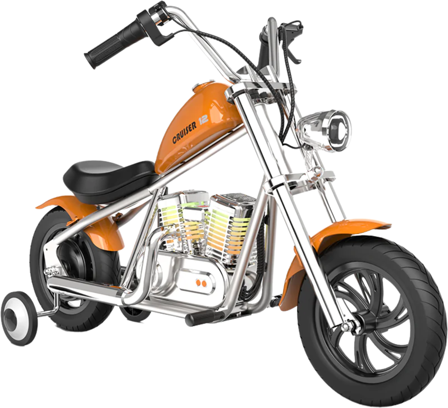 Hyper Gogo Cruiser 12+ Electric Kids Motorcycle, App Control, Bluetooth, 160W, 10 MPH - EL-MB03C-ORANGE