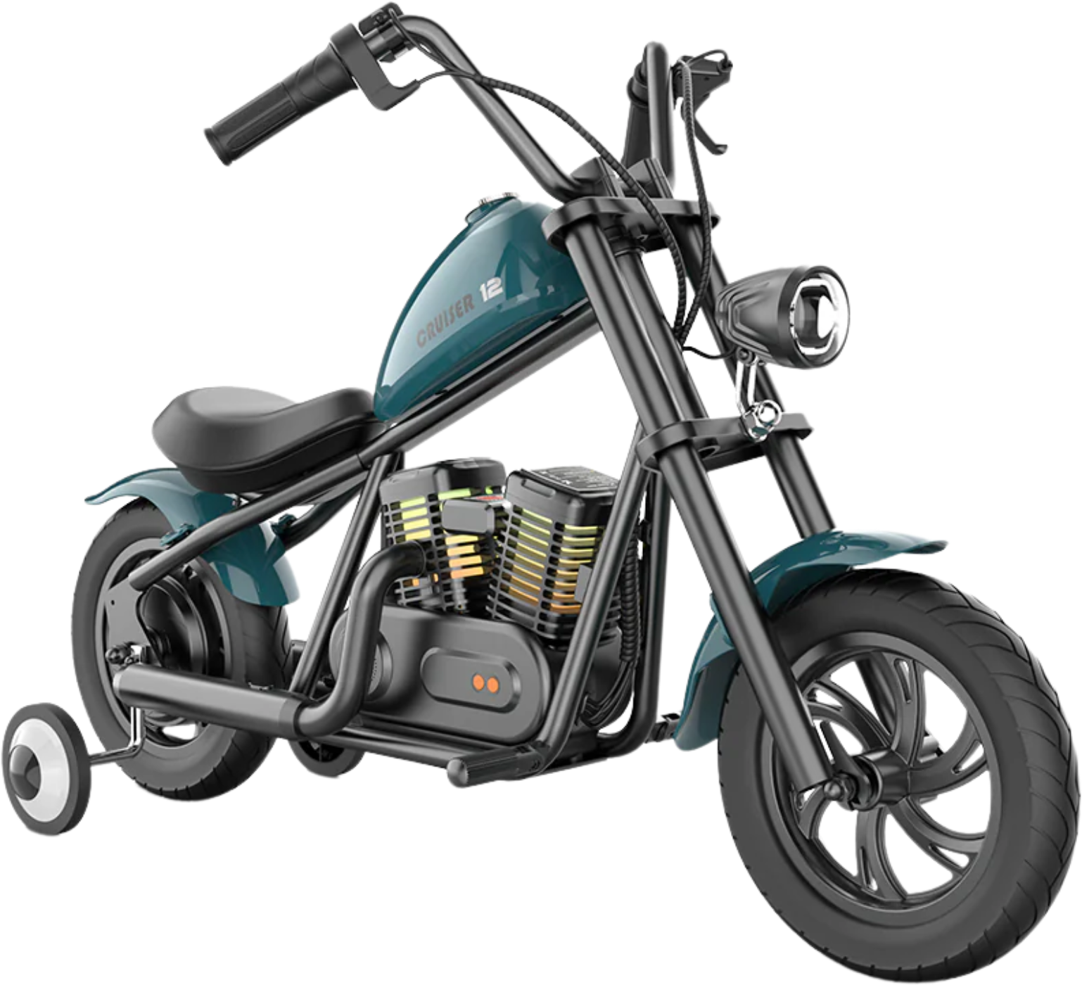 Hyper Gogo Cruiser 12 Plus Electric Kids Motorcycle Bluetooth Speaker 21.9V 160W 10 MPH 7.5 Miles - EL-MB03P-BLUE