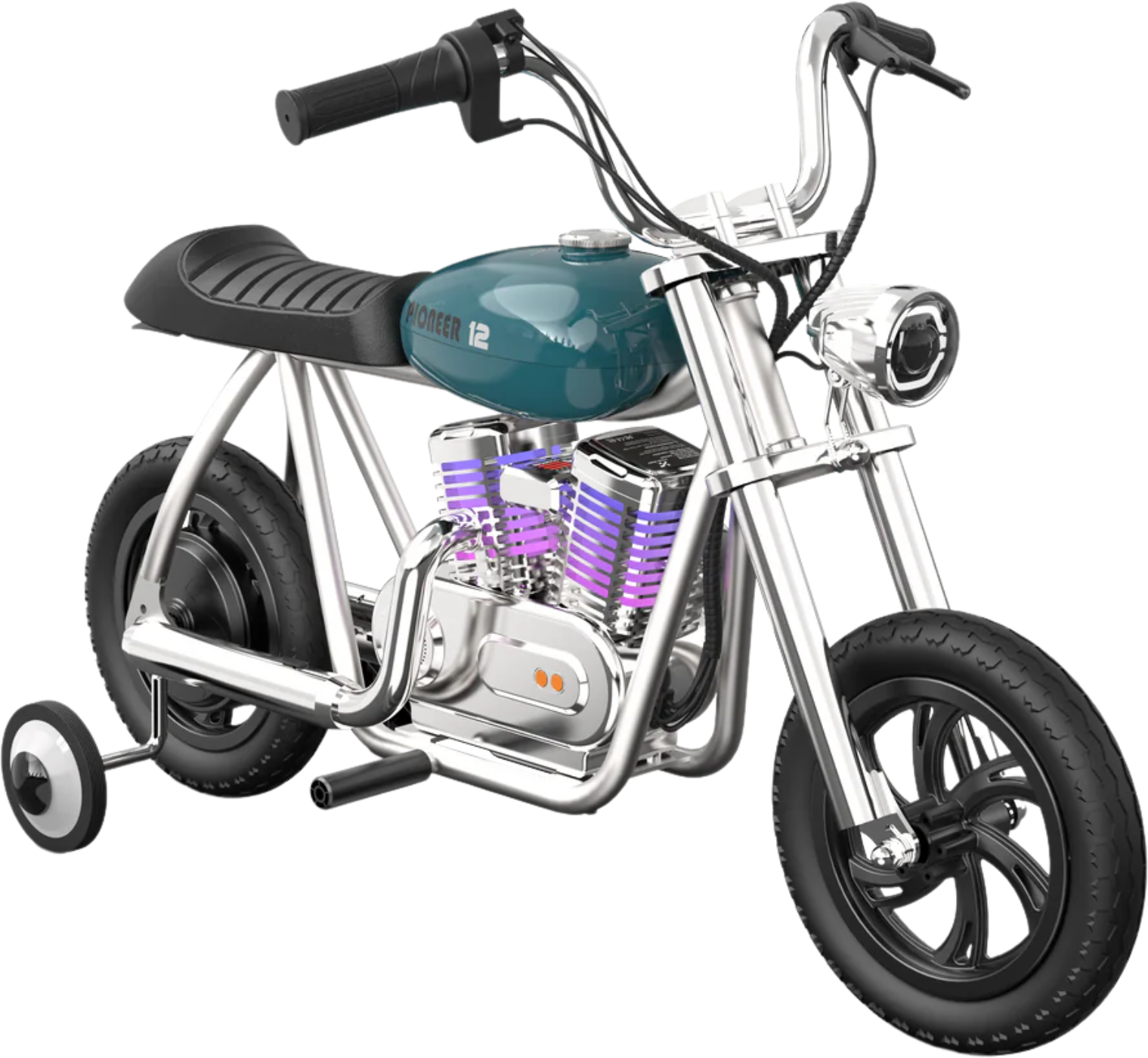 Hyper Gogo Pioneer 12 Plus Kids Electric Motorcycle, 21.9V 160W, 10 MPH - EL-MB05C-BLUE