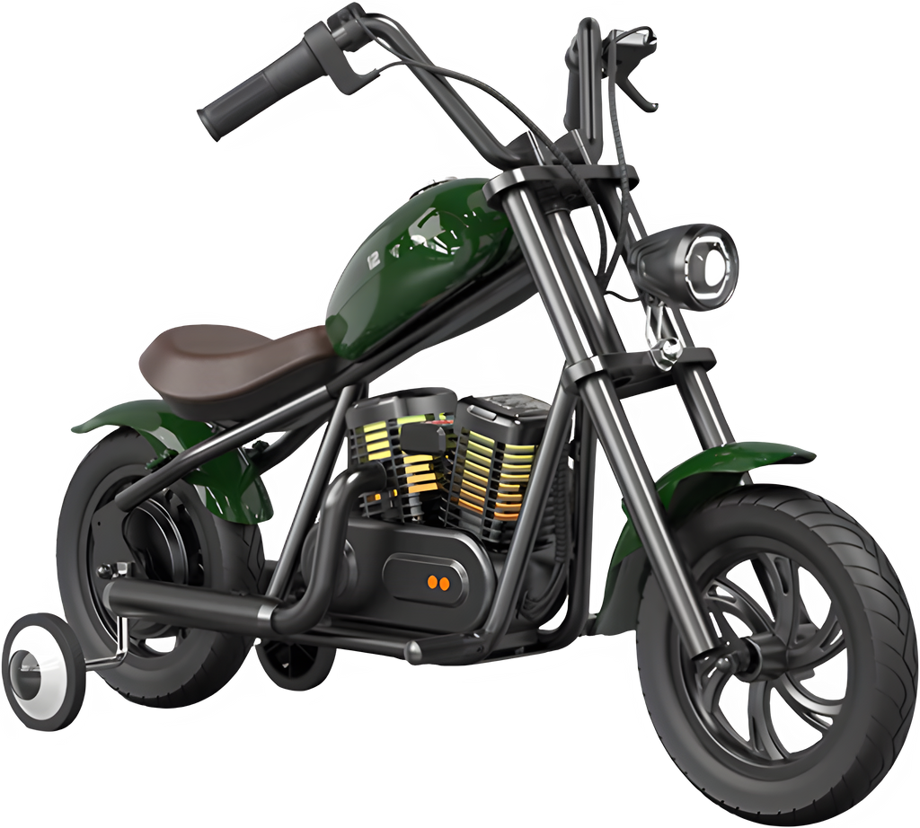 Hyper Gogo Challenger 12 Plus Electric Kids Motorcycle Bluetooth Speaker 21.9V 160W 10 MPH 7.5 Miles - EL-MB07P-ORANGE