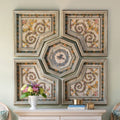 Park Hill Collection Southern Classic Flora Motif Pattern Tiles - EWA26008
