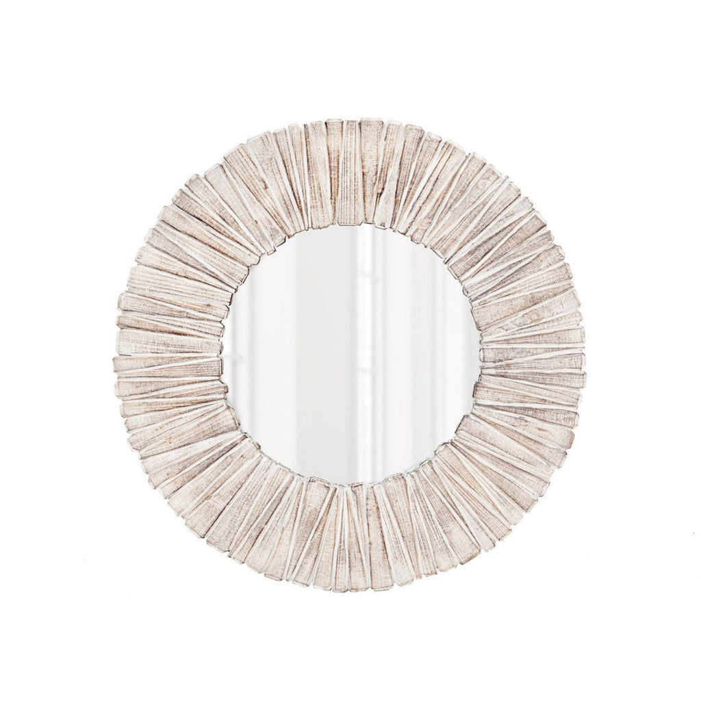 Park Hill Collection Lodge Wood Slat Round Mirror - EWI20237