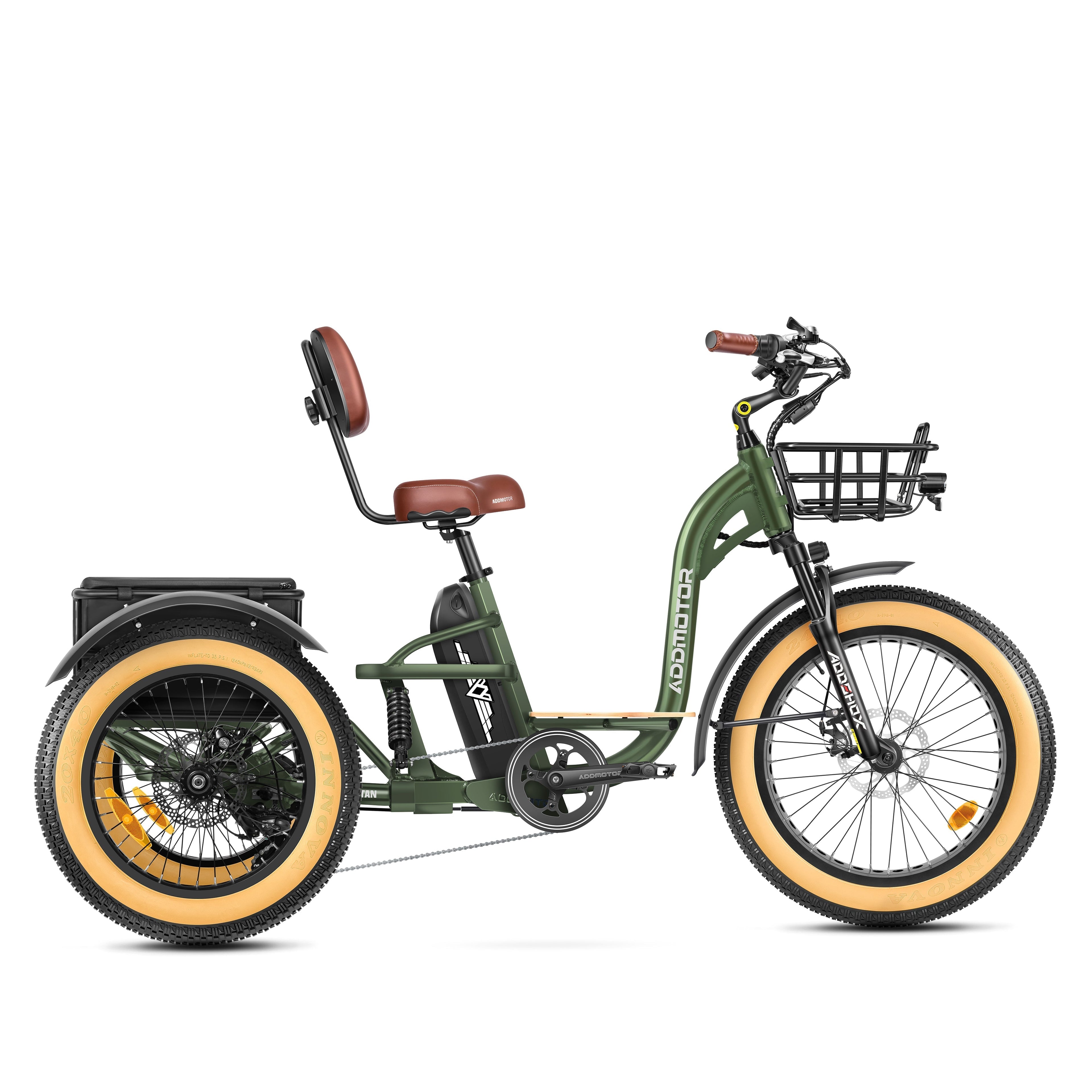 Addmotor 750W 48V Grandtan X Trike Full Suspension Electric Bike