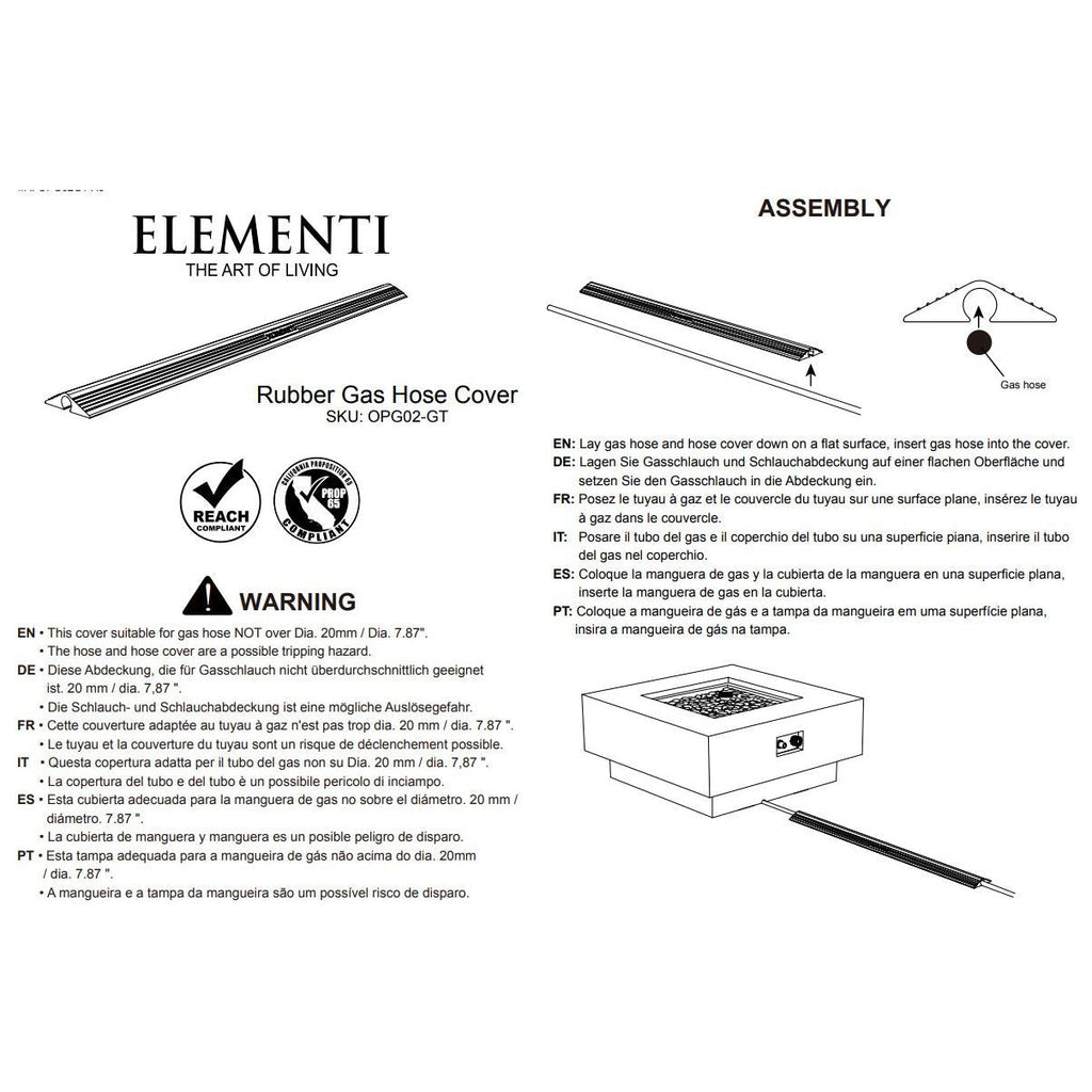 Elementi Sonoma Dining Fire Table