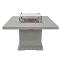 Elementi Birmingham Dinning Fire Table No Flame with windscreen silo