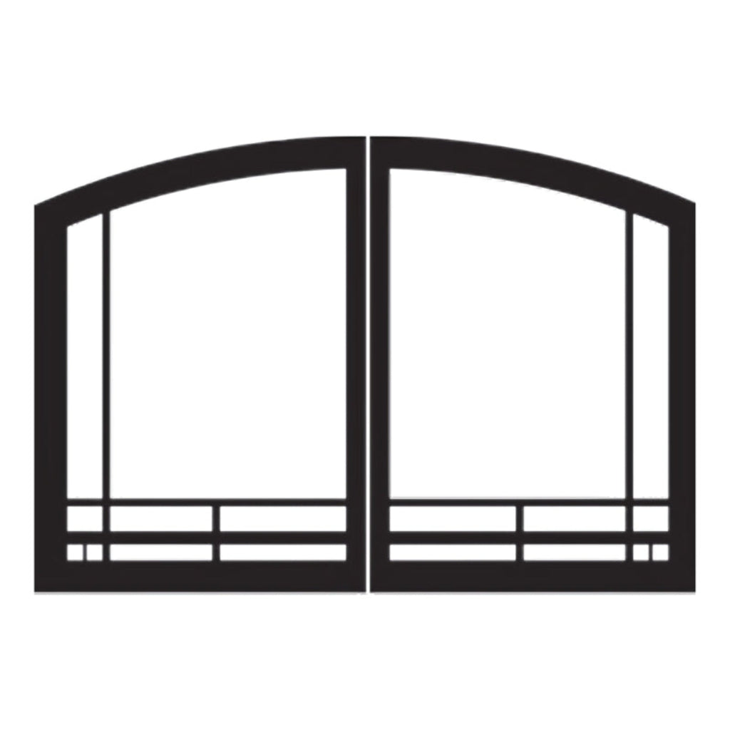 Empire Door Sets for Breckenridge Deluxe Vent Free Fireboxes - VFR32SMBL
