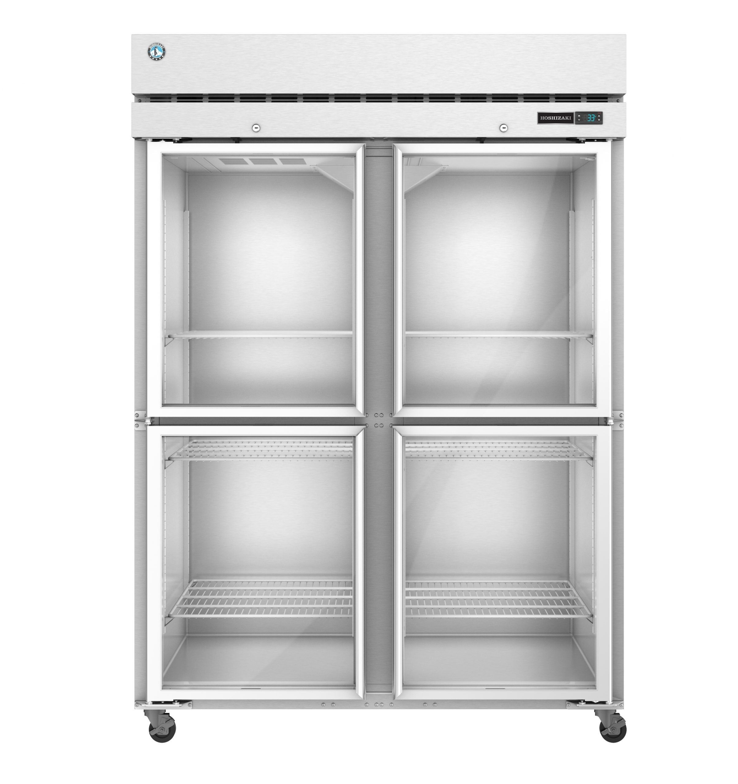 Hoshizaki F2A-HG | 55" Wide 4 Glass Door Top Mount Reach-In Freezer - F2A-HG