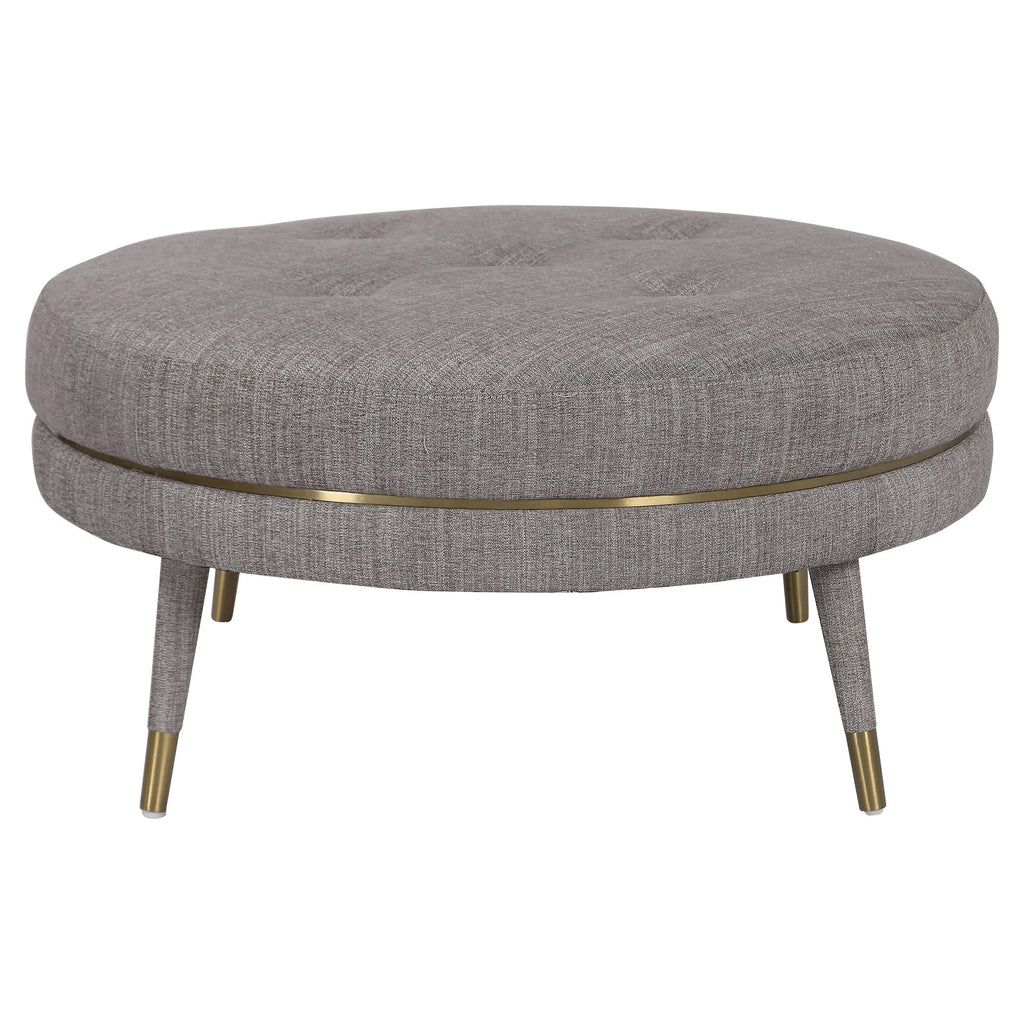 Uttermost Blake Modern Taupe Ottoman 23524