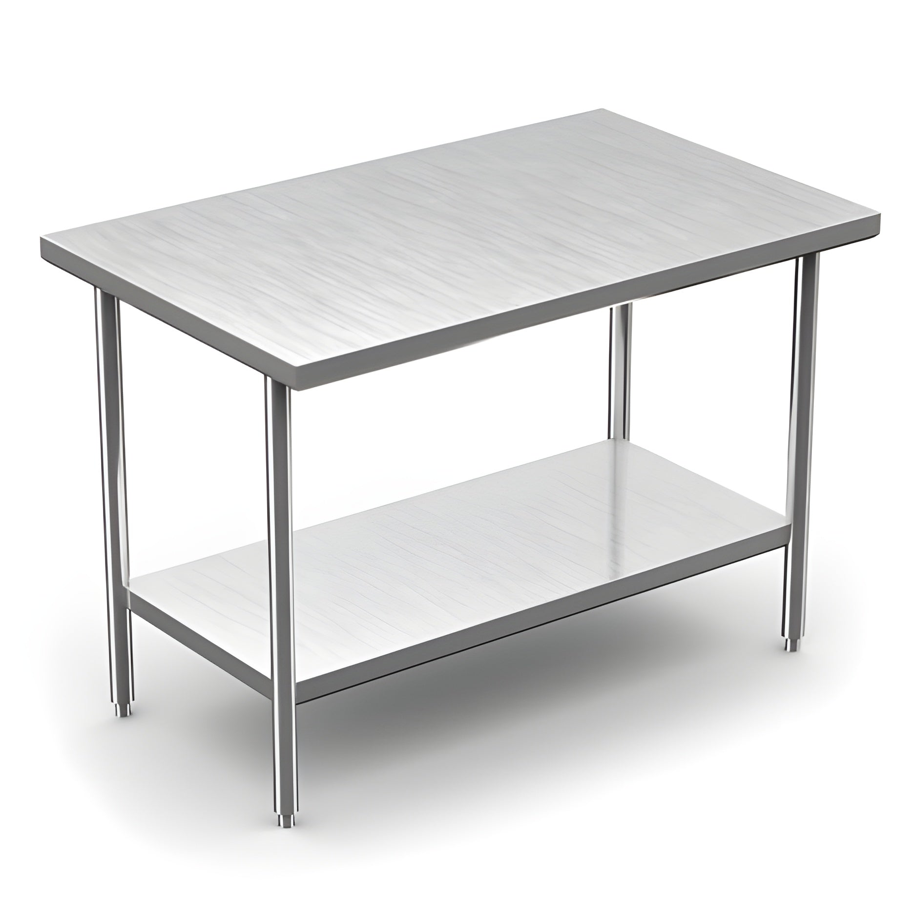 Winholt 30" x 60" All Welded Stainless Steel Knock-Down Table with Undershelf - DTS-3060-HKD
