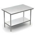 Winholt 30" x 60" All Welded Stainless Steel Knock-Down Table with Undershelf - DTS-3060-HKD