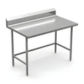 Winholt 30" x 72" All Welded Stainless Steel Knock-Down Table with Backsplash and Undershelf - DTSBB-3072-HKD