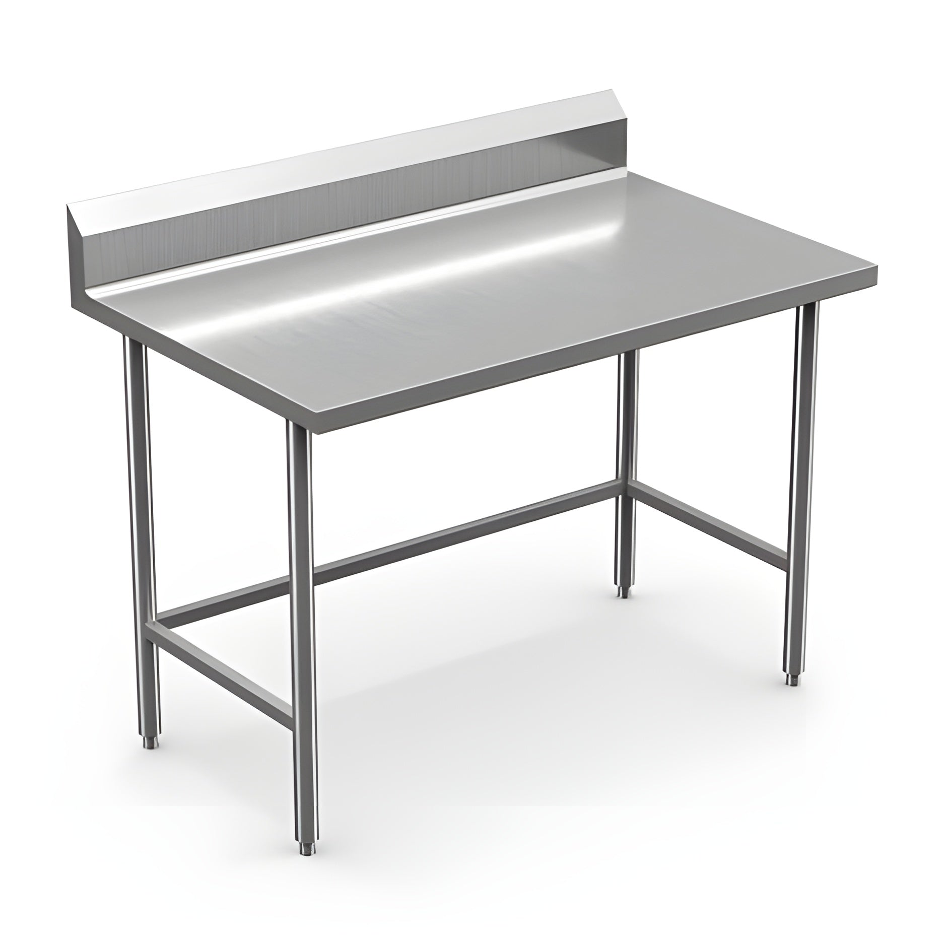 Winholt 30" x 72" All Welded Stainless Steel Knock-Down Table with Backsplash - DTBB-3072-HKD