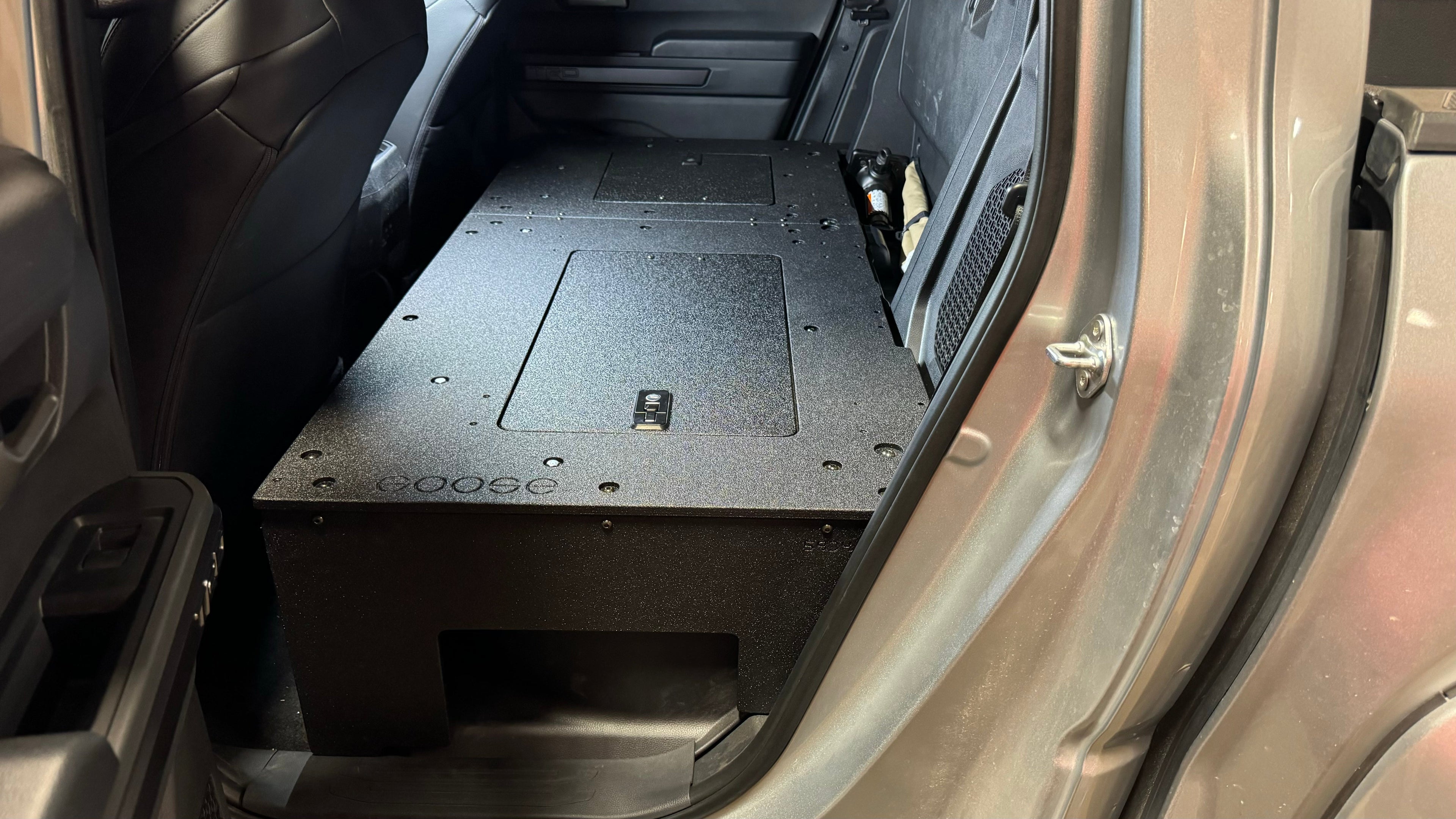 GOOSE GEAR Toyota Tacoma - 2024-Present - 4th Gen - Non-Hybrid - Double Cab - Explore Series - Seat Delete Plate System - Second Row - 5934-GGR-SH