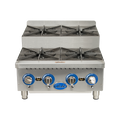 Globe Gas GHPSU424G 24" Countertop Step-Up Hot Plates - Natural Gas