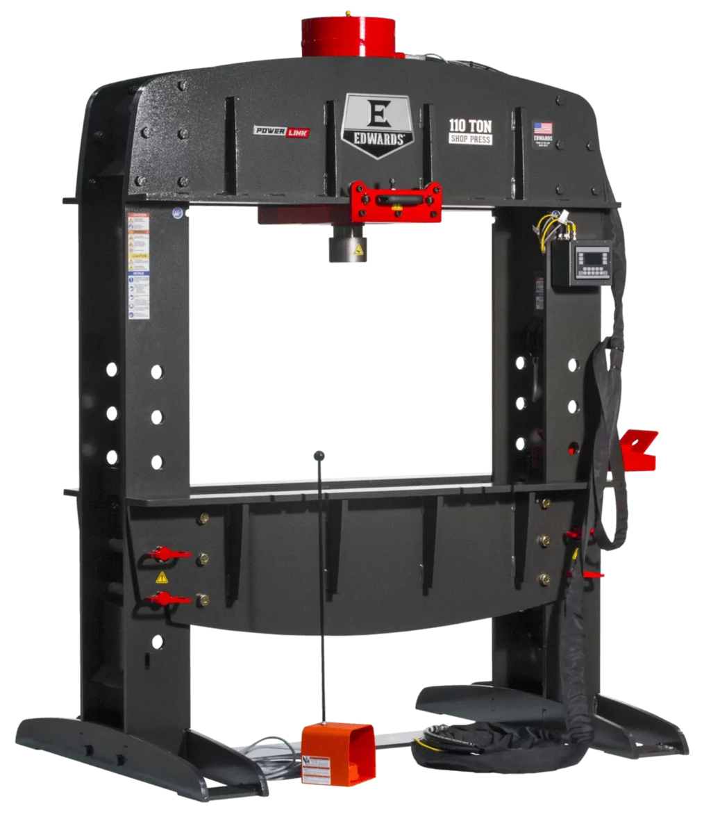 EDWARDS 110 Ton Shop Press w/ PLC & Portable Power Unit 1 Phase, 230V - ED9-HAT9060