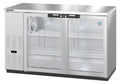 Hoshizaki BB59-G-S | 60" Wide 2 Glass Door Stainless Steal Back Bar - BB59-G-S