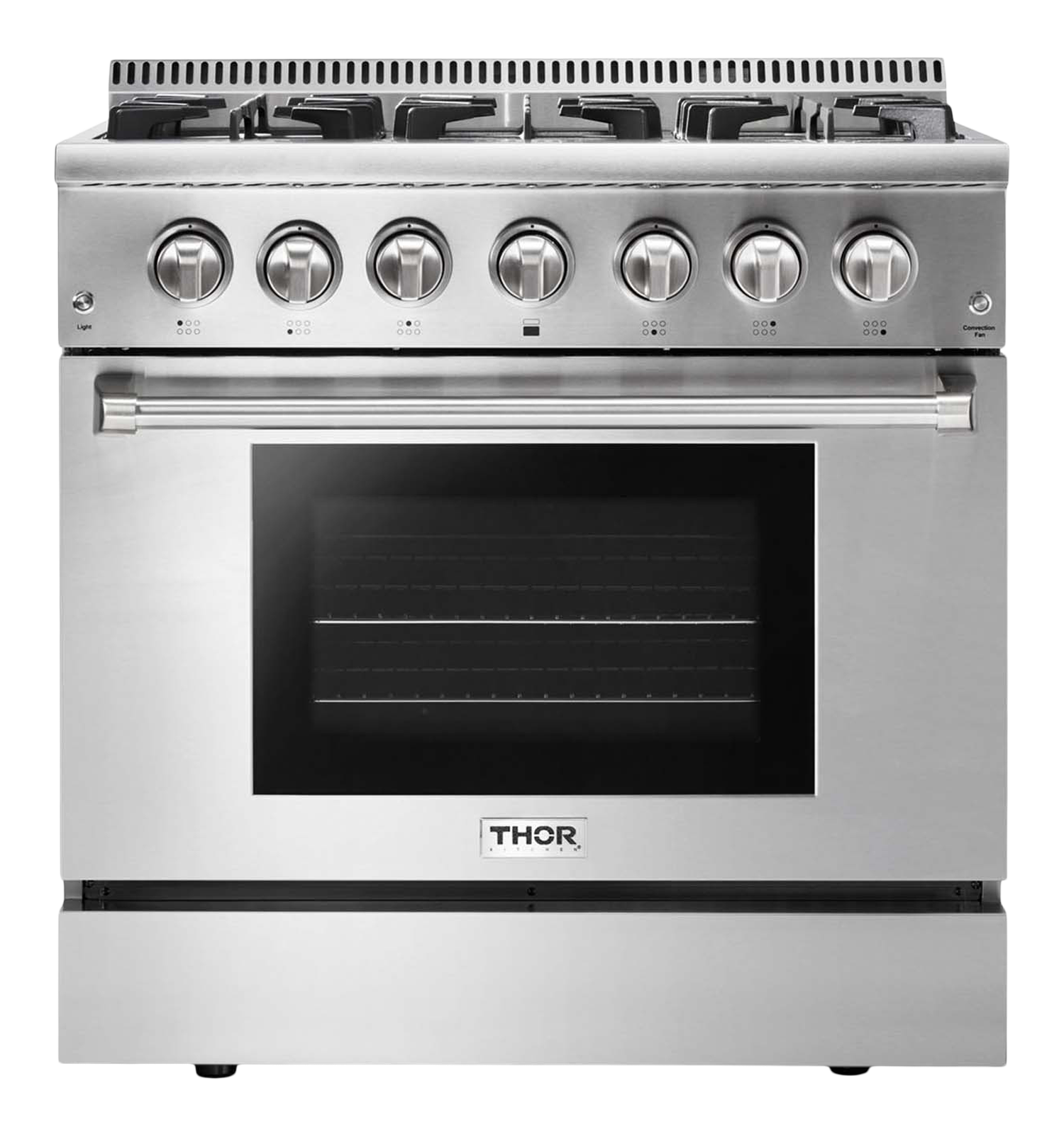 Thor Kitchen 36-Inch Professional Dual Fuel Liquid Propane Range - HRD3606ULP