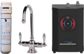 AquaNuTech Digital Instant Hot Water Dispenser with Traditional Hot/Cold Faucet & Filtration New - HTF-HC2200-CH