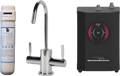 AquaNuTech Digital Instant Hot Water Dispenser with Contemporary Hot/Cold Faucet & Filtration New - HTF-HC2400-CH