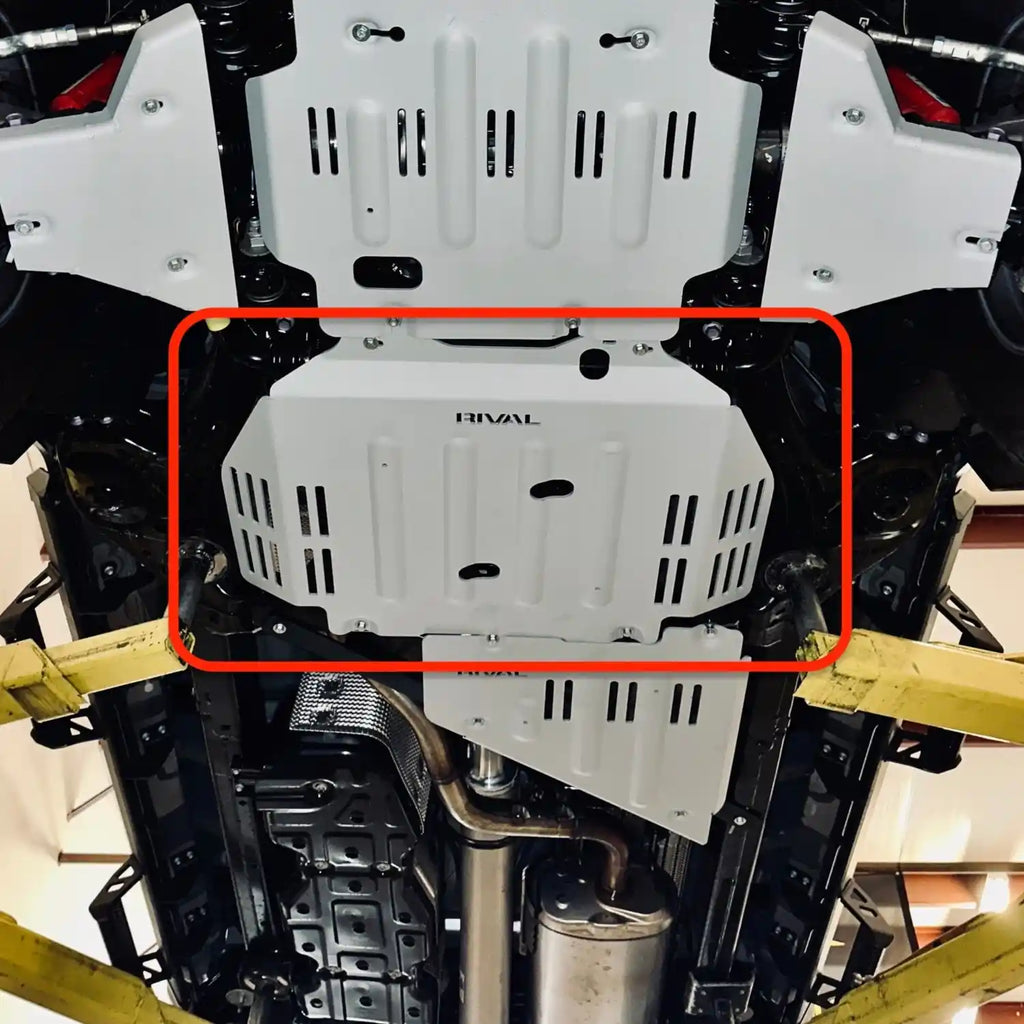 RIVAL Aluminum Transmission Skid Plate 2024+ Tacoma 4Gen 4WD 2WD Except Hybrid - 2333.9567.2.6
