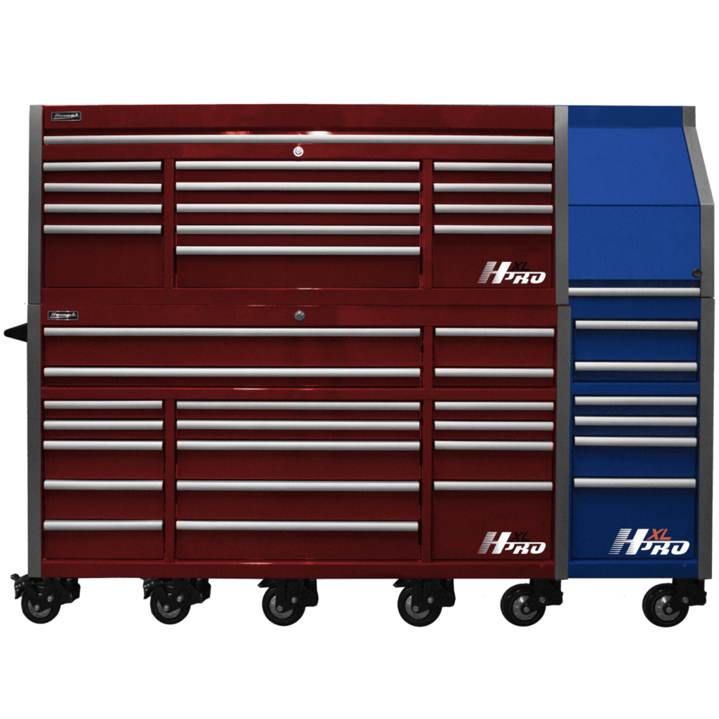 Homak  72” Big Dawg HXL Pro Series Roller Cabinet with Stainless Steel Top - HX04072171