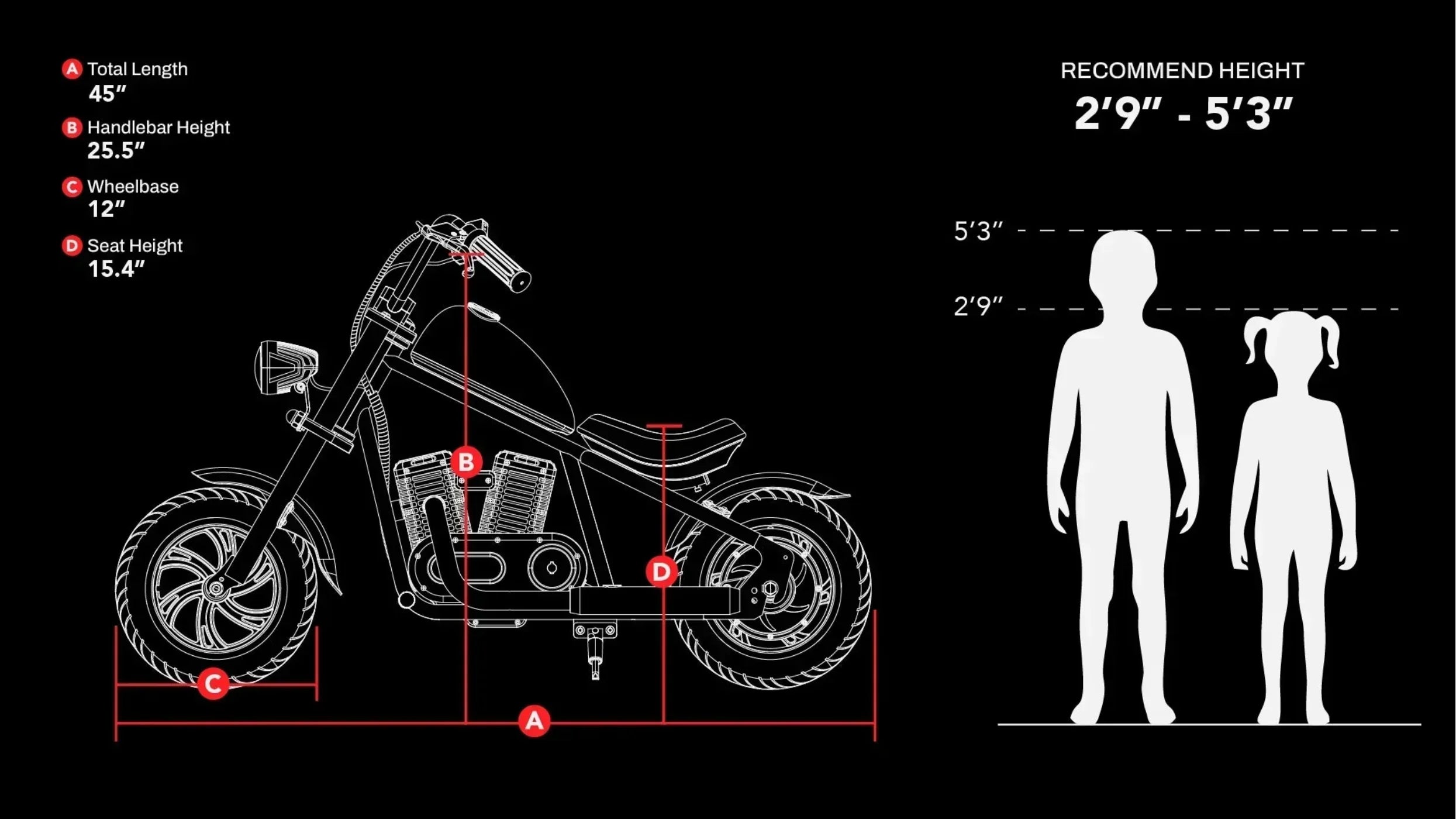 Hyper Gogo Challenger 12 Plus Electric Motorcycle, Bluetooth - EL-MB07C-ORANGE
