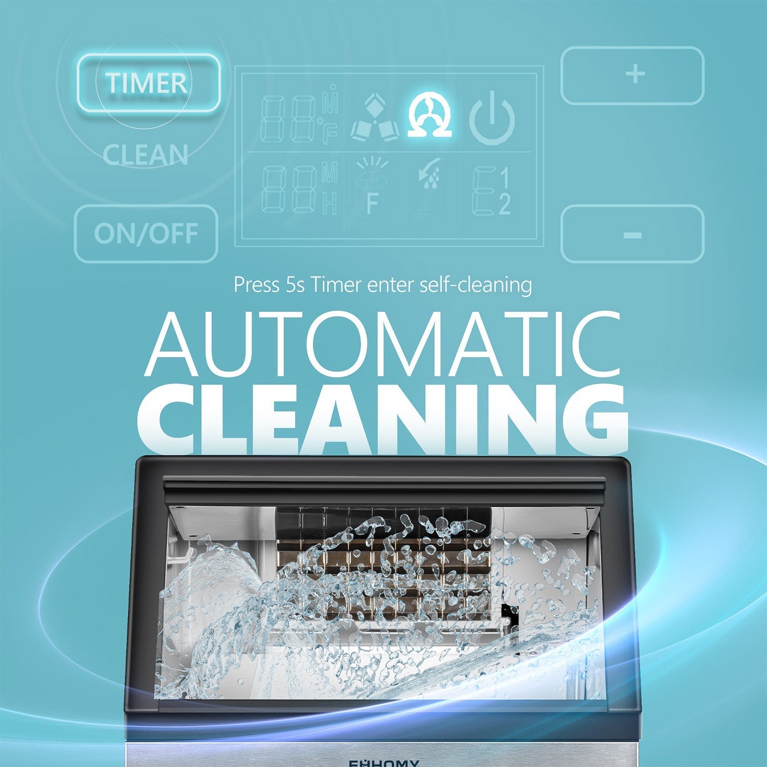 Euhomy Lucid M1 Cube Commercial Ice Maker