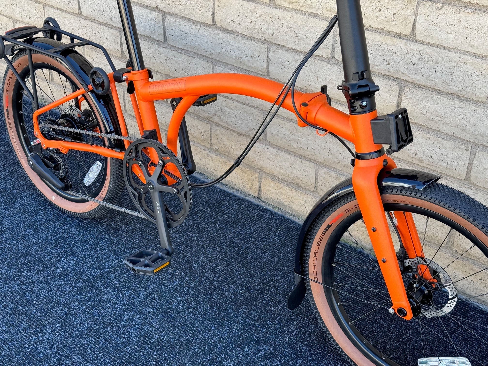 Brompton G Line 8-Speed Adventure Orange 3 Sizes