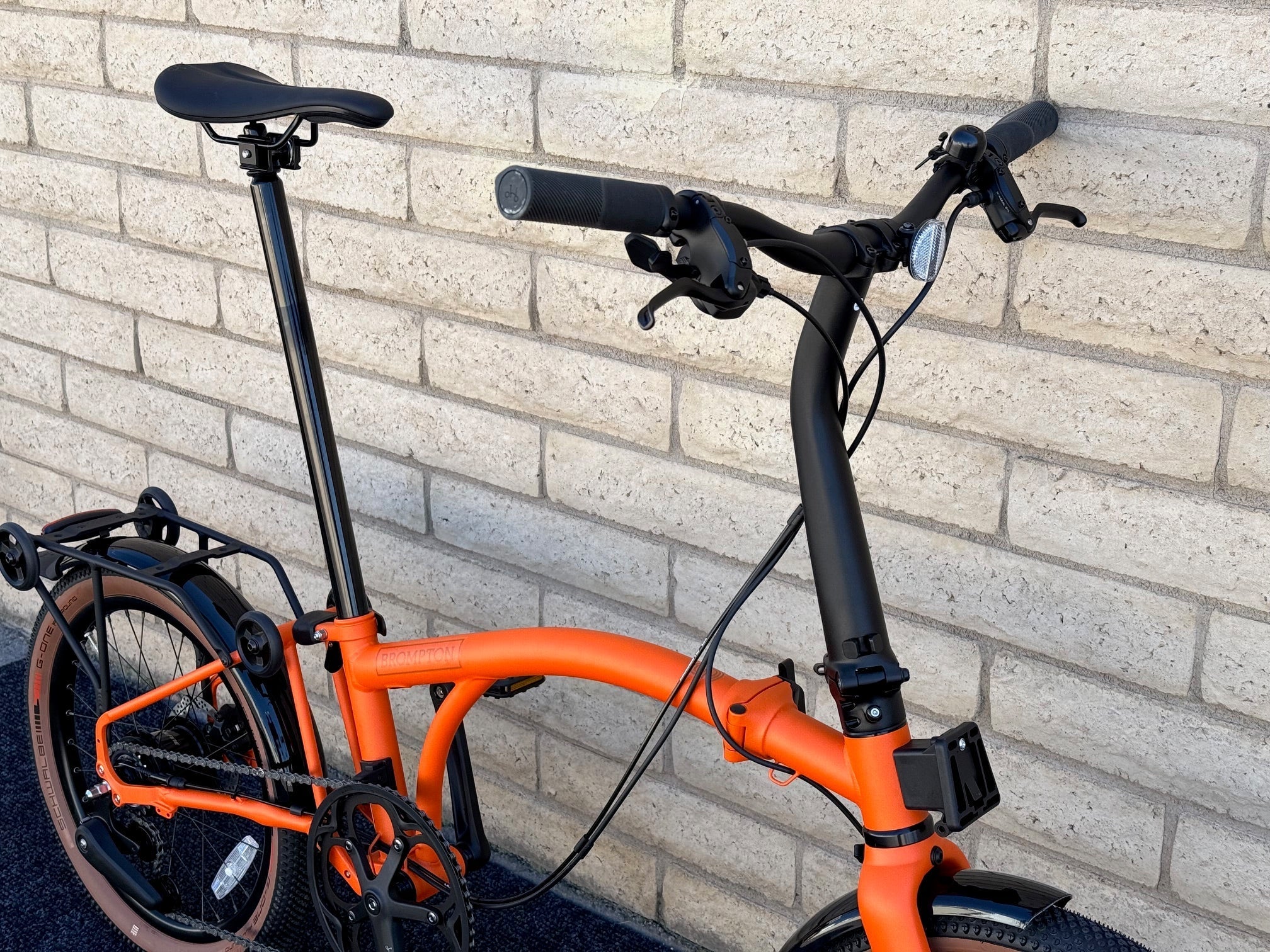 Brompton G Line 8-Speed Adventure Orange 3 Sizes