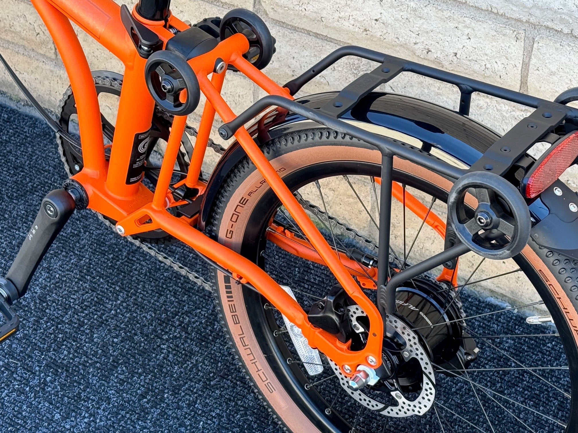 Brompton G Line 8-Speed Adventure Orange 3 Sizes