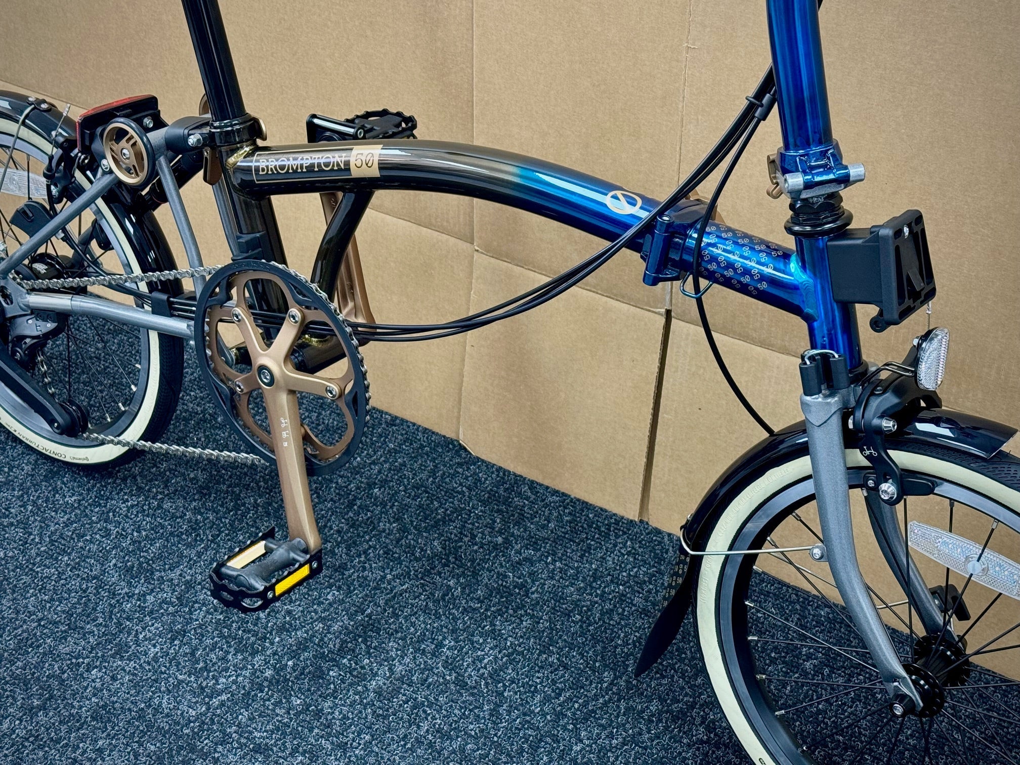 Brompton 1975 Anniversary Edition C Line 12-Speed Mid-HB WITH BAGS!