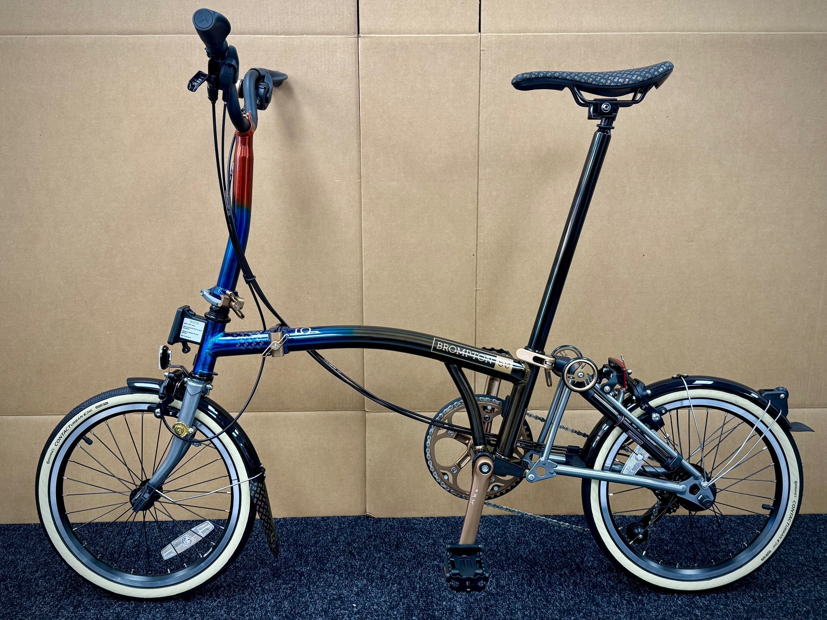 Brompton 1975 Anniversary Edition C Line 12-Speed Mid-HB WITH BAGS!