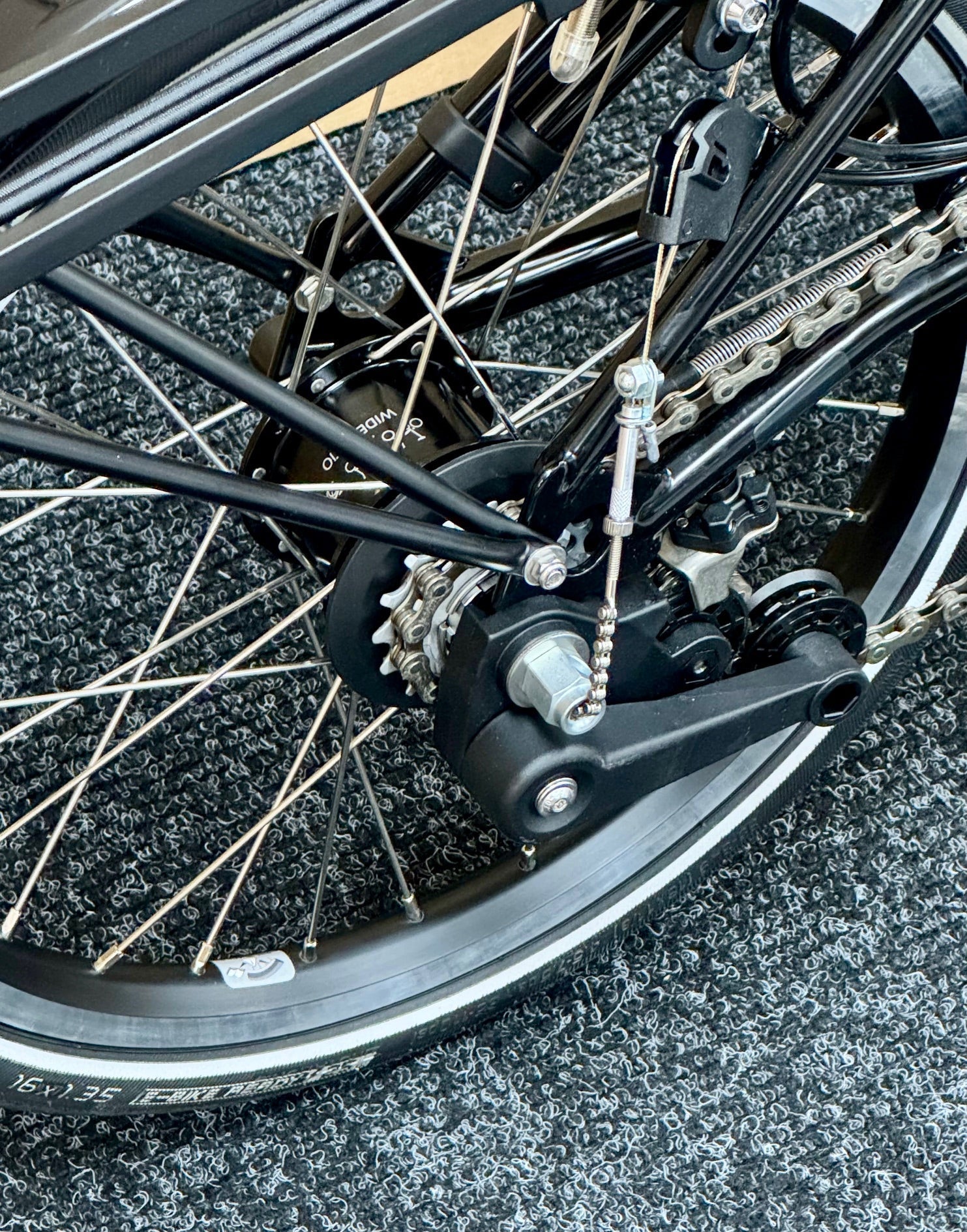 Brompton Pre-Owned Superlight High-HB 6-Speed Flame Lacquer