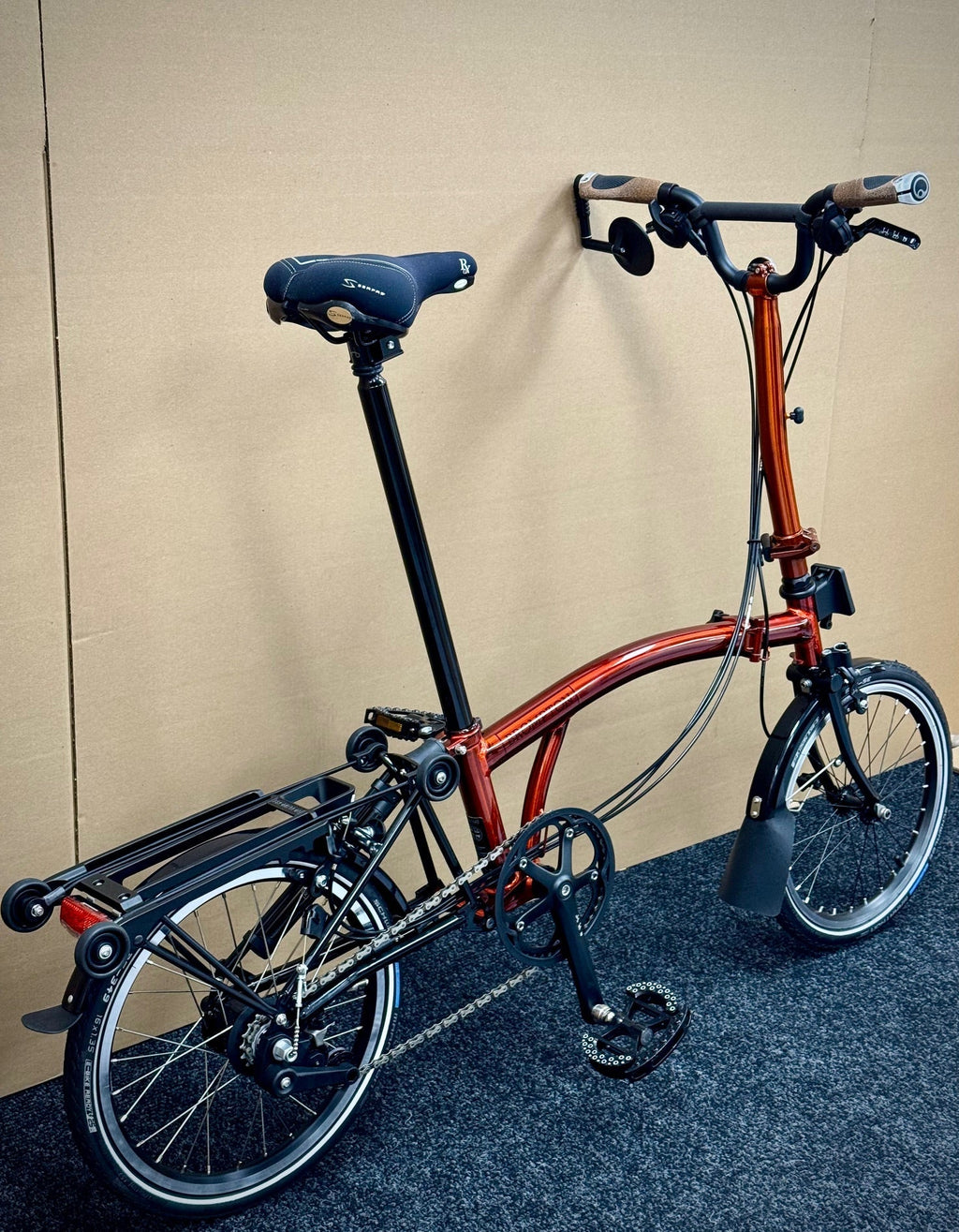 Brompton Pre-Owned Superlight High-HB 6-Speed Flame Lacquer