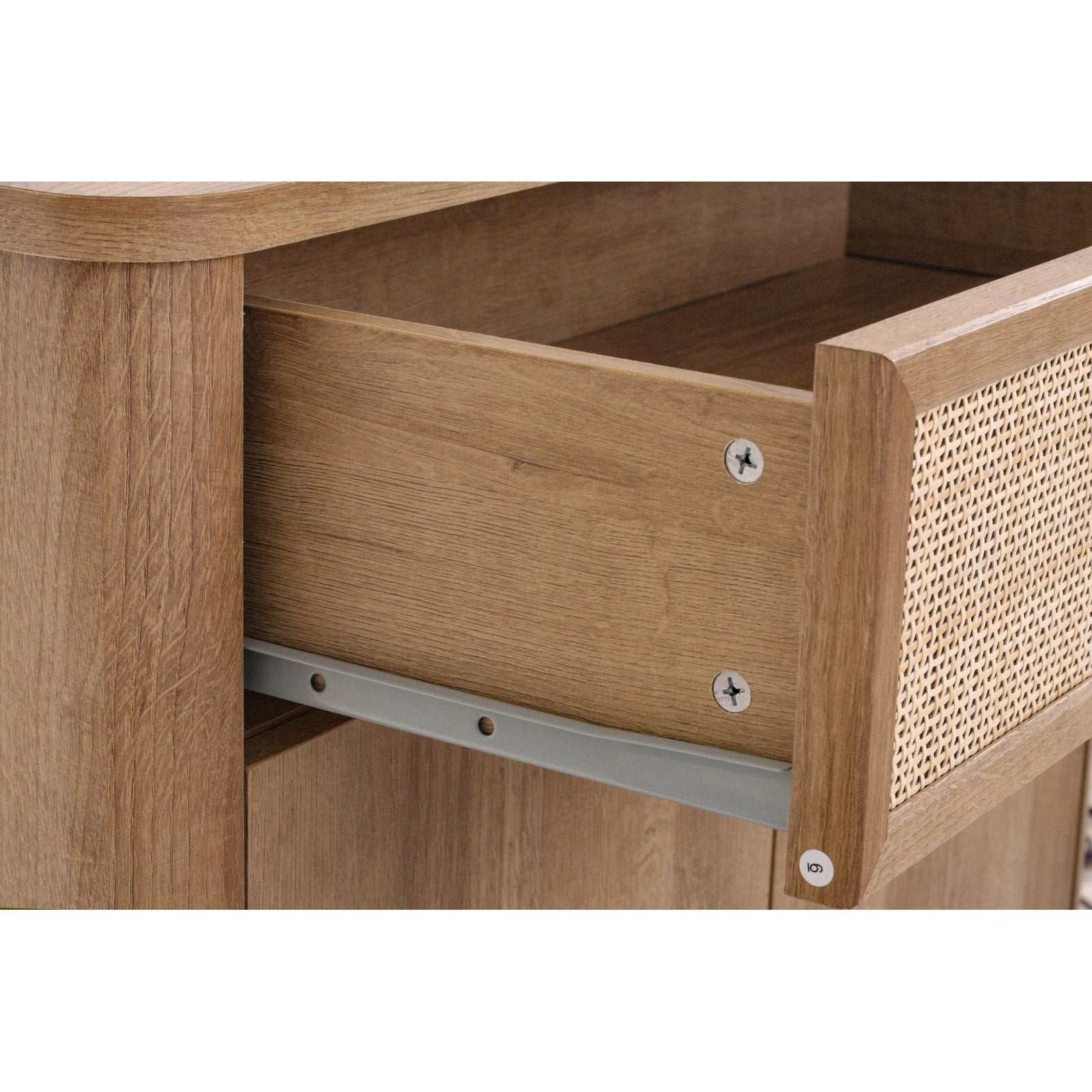 New Pacific Direct Thelma KD Rattan Small Cabinet 1 Drawer + 2 Doors  - 1340017