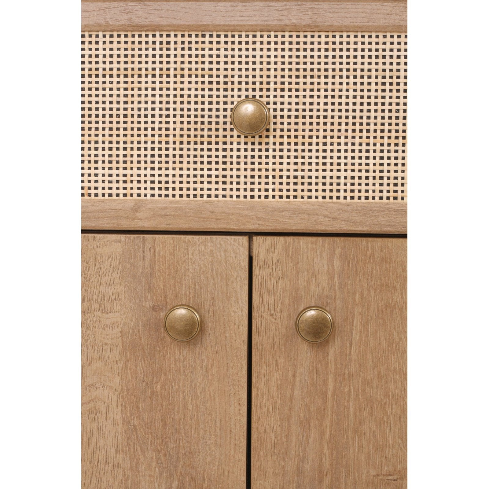 New Pacific Direct Thelma KD Rattan Small Cabinet 1 Drawer + 2 Doors  - 1340017