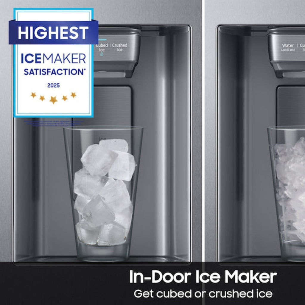 SAMSUNG 36" 27.4 cu. ft. Standard Depth Side-by-Side Refrigerator in Fingerprint Resistant Stainless Steel with Ice Maker - RS27T5200SR/AA