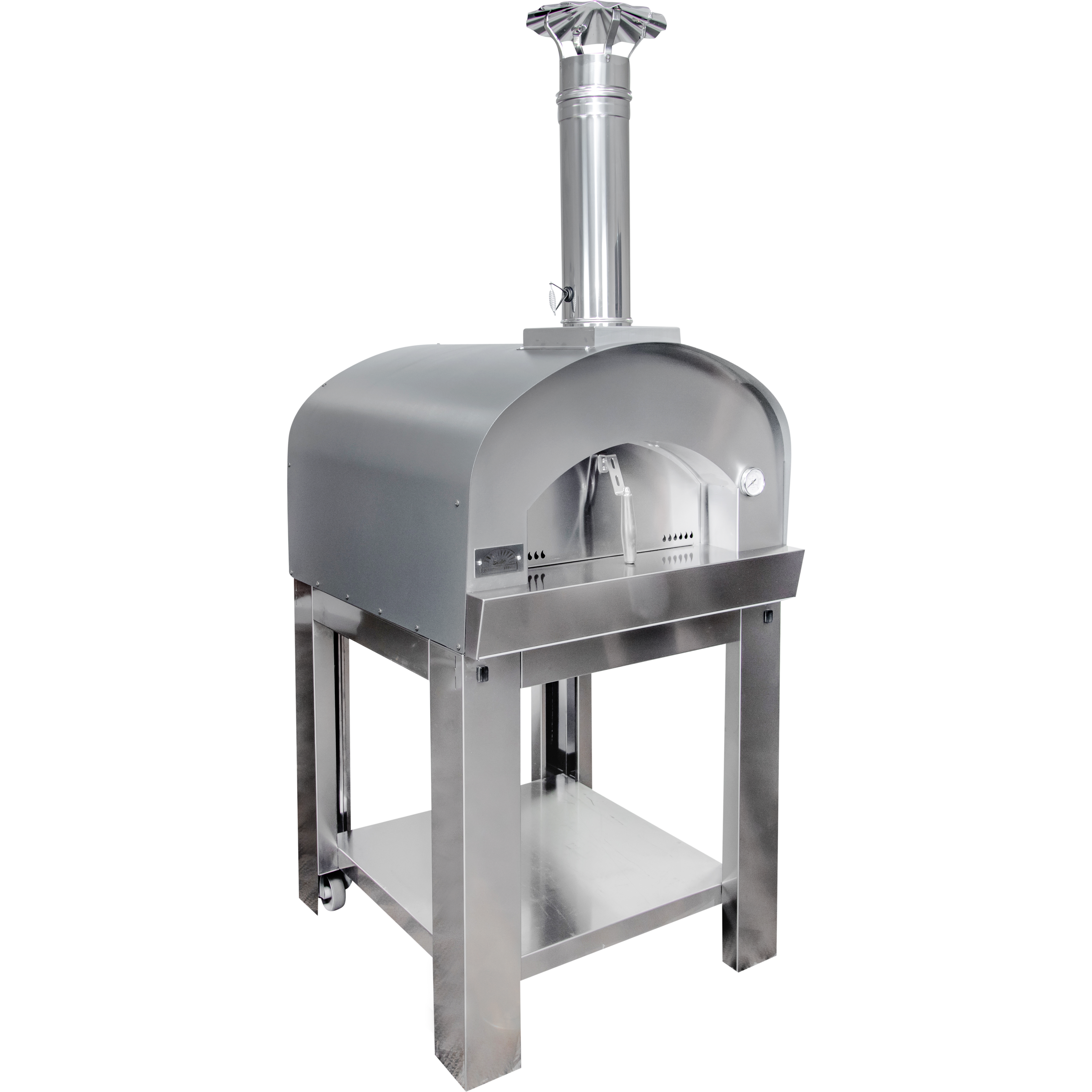Solé Gourmet 32 Inch Italia Wood Fired Oven with Cart
