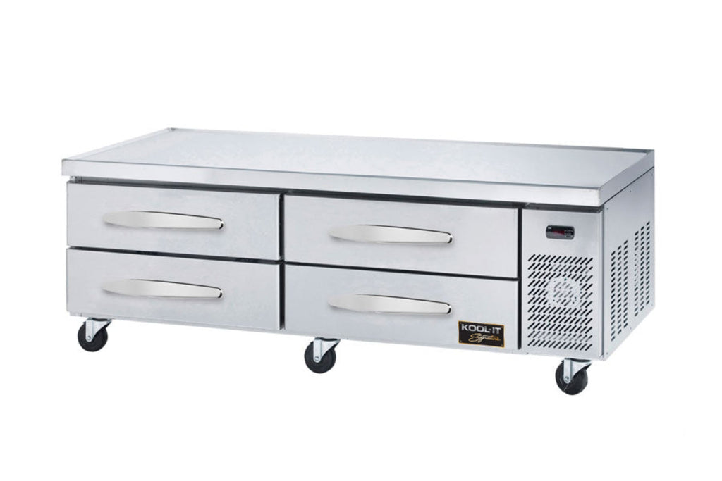 Kool-It 74" Wide 4 Drawer Chef Base Refrigerator - KCB-74-4M