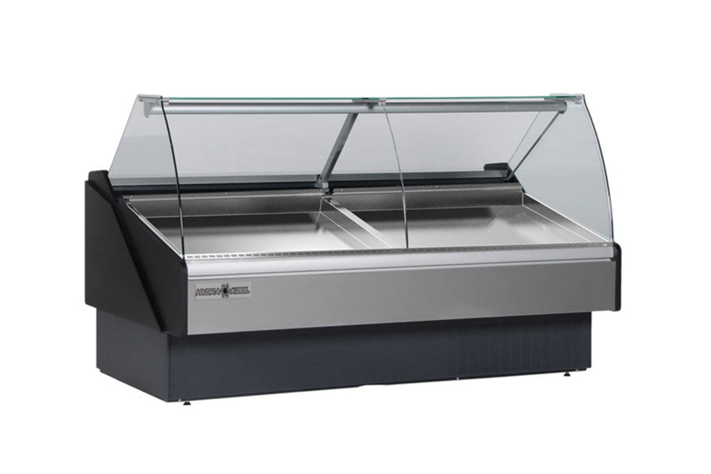 Hydra-Kool | 117" Wide Remote Curved Glass Seafood Display Case - KFM-SC-120-R