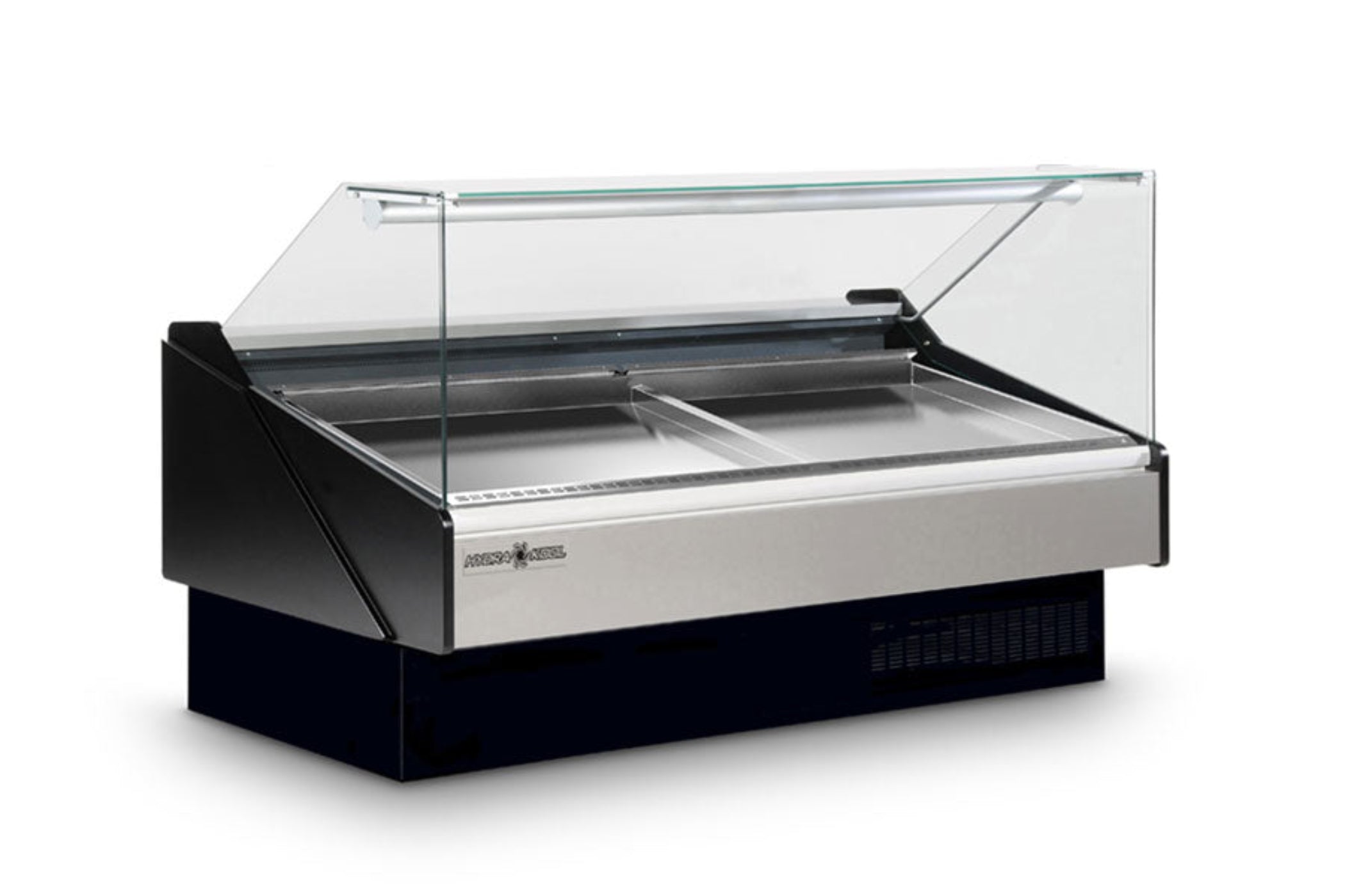 Hydra-Kool  | 101" Wide Self Contained Flat Glass Seafood Display Case - KFM-SF-100-S