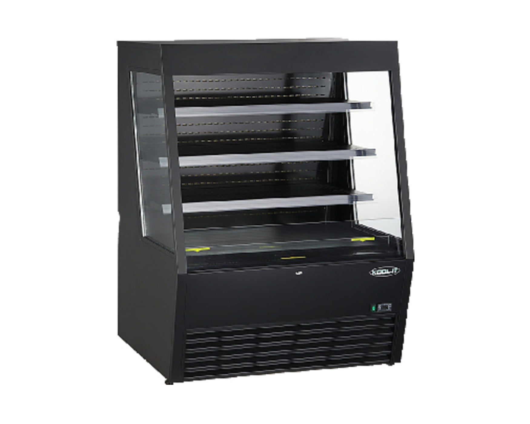 Kool-It " Wide Black Open Display Case - KOM-48XBK