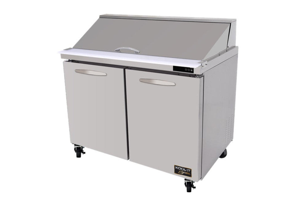 Kool-It  | 48" Wide 2 Door Mega Top Sandwich Prep Table - KSTM-48-2