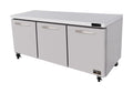 Kool-It" Wide 3 Door Undercounter Refrigerator - KUCR-72-3