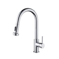 Kibi Casa Single Handle High Arc Pull Down Kitchen Faucet in Chrome Finish - KKF2002CH