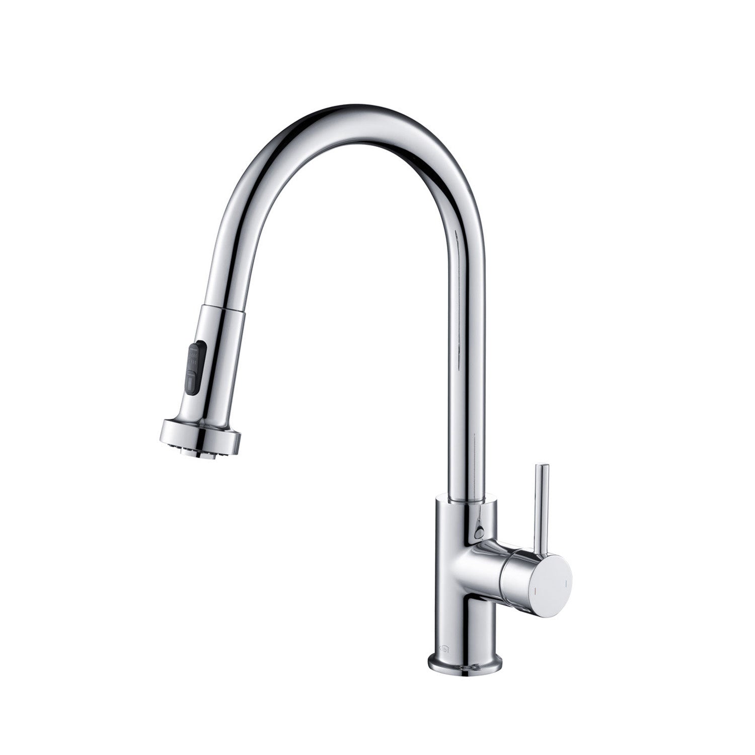 Kibi Casa Single Handle High Arc Pull Down Kitchen Faucet in Chrome Finish - KKF2002CH