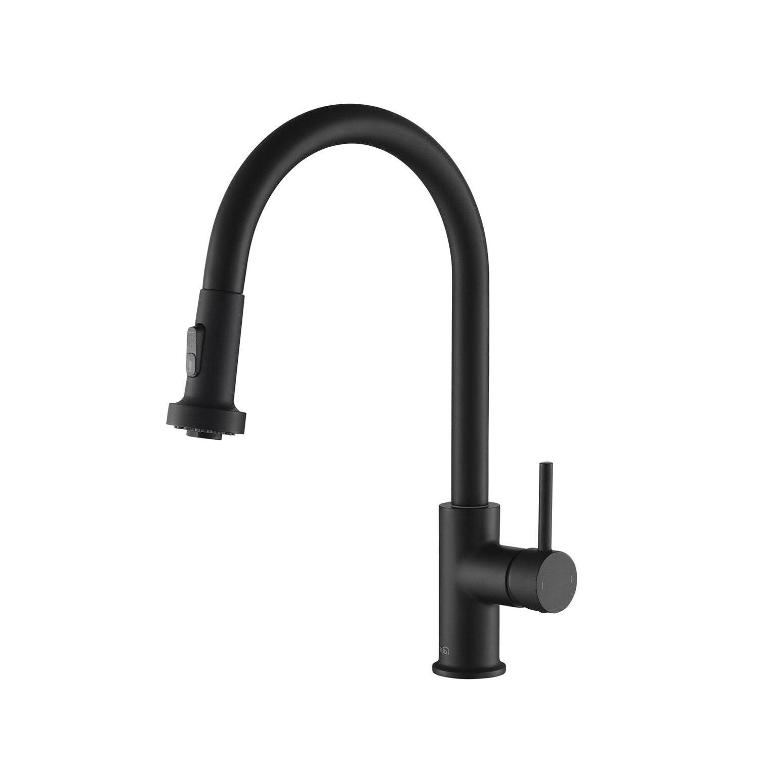Kibi Casa Single Handle High Arc Pull Down Kitchen Faucet in Matte Black Finish - KKF2002MB