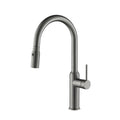 Kibi Hilo Single Handle High Arc Pull Down Kitchen Faucet in Titanium Finish - KKF2008TT