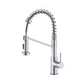Kibi Lodi Single Handle High Arc Pull Down Kitchen Faucet In Chrome Finish - KKF2004CH